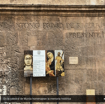 Noticias criminología. En la catedral de Murcia homenajean a la memoria histórica. Marisol Collazos Soto