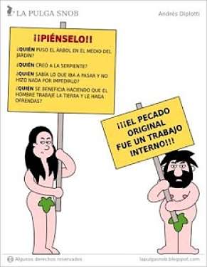 Noticias Criminología. Humor sobre el pecado original. Marisol Collazos Soto