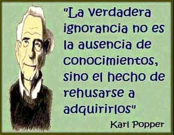 Noticias criminología. Karl Popper y la ignorancia. Marisol Collazos Soto